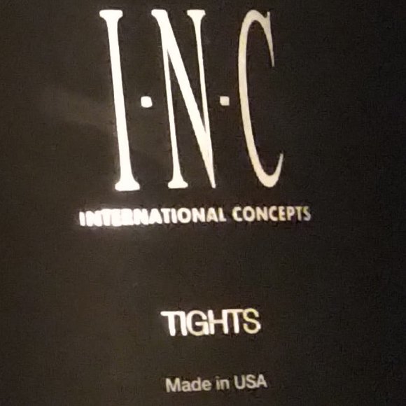 Small black tight INC International Concepts $14.99 xs/s 5'4" -5'6" Nwt USA made - Picture 3 of 8